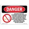 Signmission OSHA Danger Sign, Isolation Of Fire Suppression, 10in X 7in Rigid Plastic, 7" W, 10" L, Landscape OS-DS-P-710-L-2320 - alternate 1